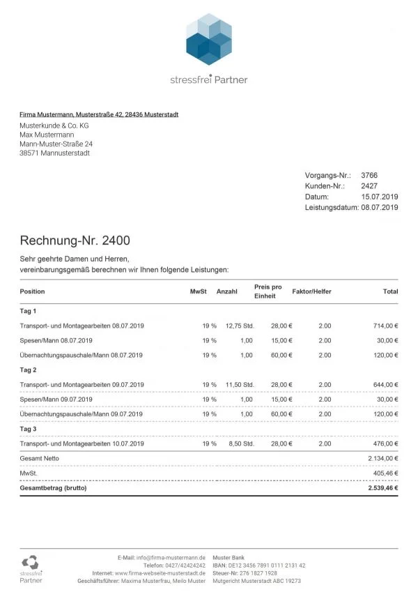 Ausgangsrechnung