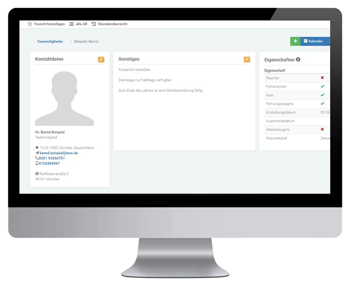 Modul Personalverwaltung