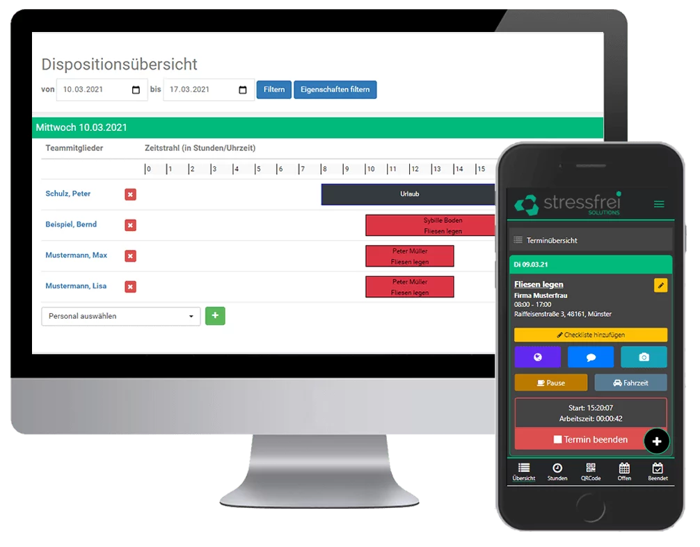 Fliesenleger_Software_Desktop Fliesenleger Software Handy ipad