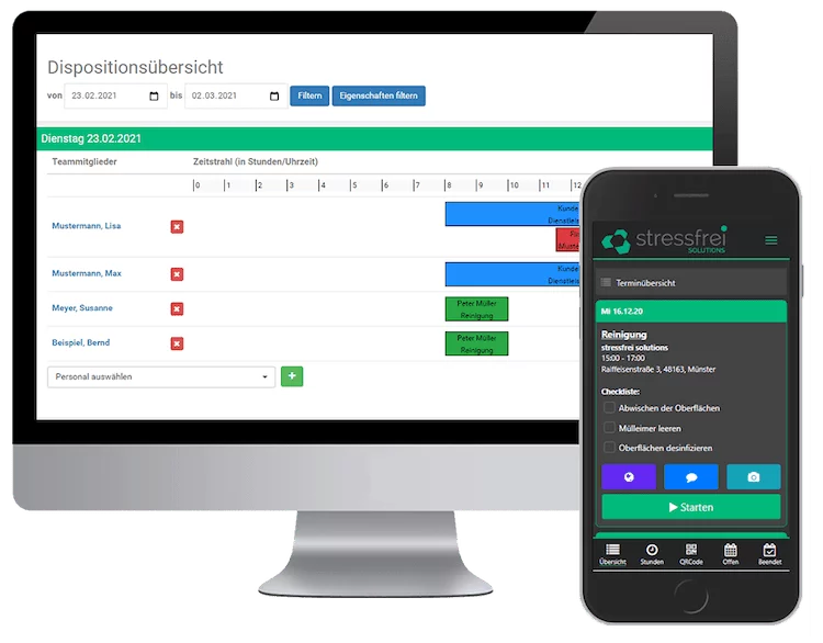 Software für Gebäudereinigung Mittel