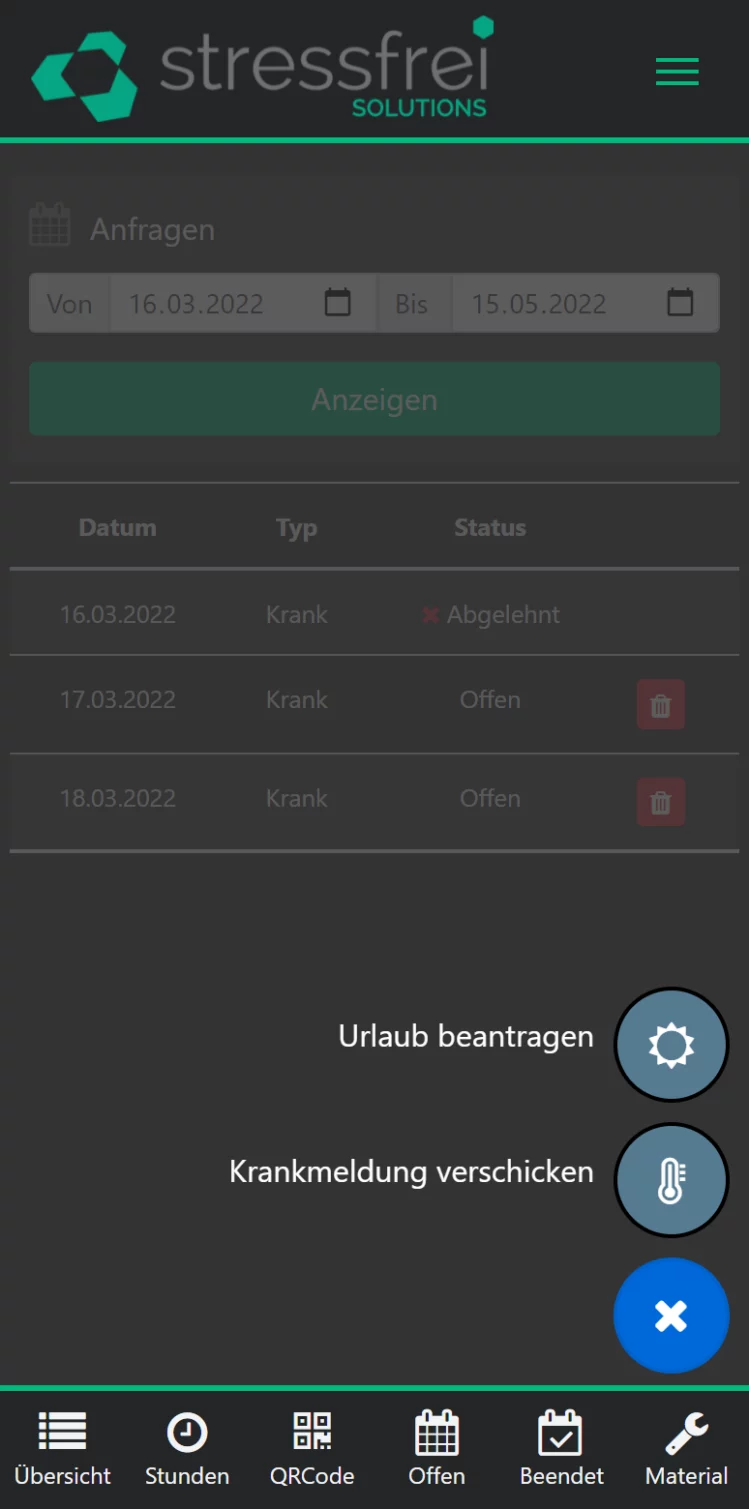 Screenshot_App krankmeldung Krankmeldung
