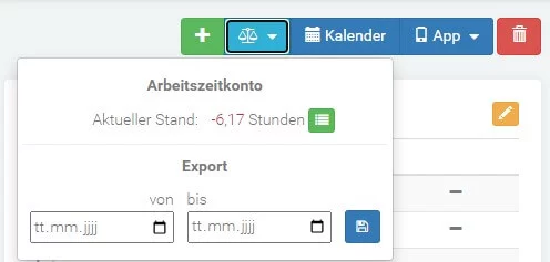 Zeitkonto Saldo Zeitkonto Saldo
