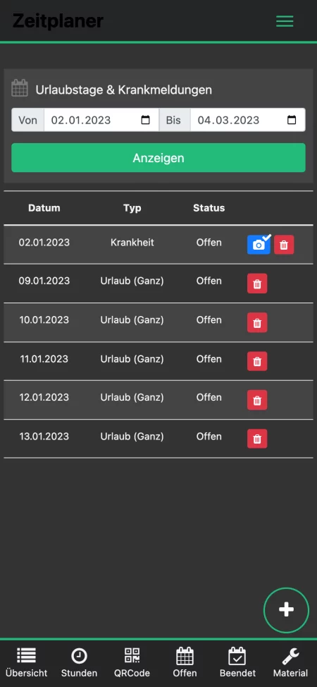 Krankmeldung per App Antrag (2) Krankmeldung per App Antrag (2)