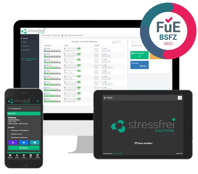 Die Hauptfunktionen von stressfrei solutions